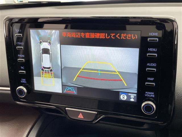 ヤリスクロス ハイブリッドＺ　純正８型ＤＡナビ　全方位カメラ　禁煙　シートヒーター　ハーフレザー　ＢＳＭ　ＥＴＣ　前後ドラレコ　電動パーキング　セーフティセンス　衝突軽減　追従クルコン　ＬＥＤオートライト　コーナーセンサー　ＵＳＢ（4枚目）