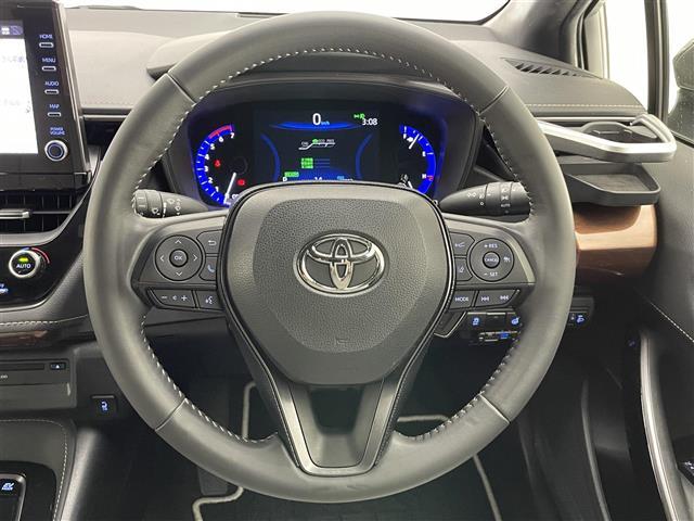 カローラツーリング ハイブリッド ダブルバイビー 純正9型DAナビフルセグTV シートヒーター DVDデッキ 革調シートカバー モデリスタガーニッシュ 電動パーキング HUD 前後ドラレコ セーフティセンス 衝突軽減 追従クルコン LEDライト 禁煙(10枚目)