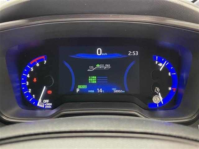 カローラツーリング ハイブリッド ダブルバイビー 純正9型DAナビフルセグTV シートヒーター DVDデッキ 革調シートカバー モデリスタガーニッシュ 電動パーキング HUD 前後ドラレコ セーフティセンス 衝突軽減 追従クルコン LEDライト 禁煙(11枚目)