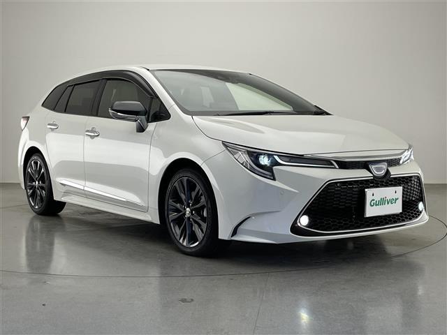 カローラツーリング ハイブリッド ダブルバイビー 純正9型DAナビフルセグTV シートヒーター DVDデッキ 革調シートカバー モデリスタガーニッシュ 電動パーキング HUD 前後ドラレコ セーフティセンス 衝突軽減 追従クルコン LEDライト 禁煙(41枚目)