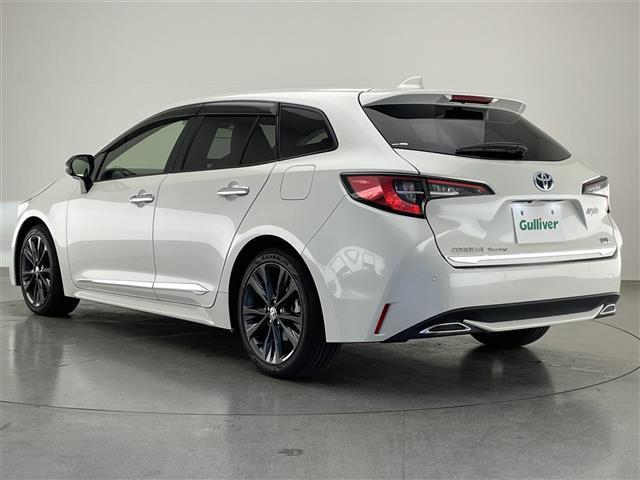 カローラツーリング ハイブリッド ダブルバイビー 純正9型DAナビフルセグTV シートヒーター DVDデッキ 革調シートカバー モデリスタガーニッシュ 電動パーキング HUD 前後ドラレコ セーフティセンス 衝突軽減 追従クルコン LEDライト 禁煙(43枚目)