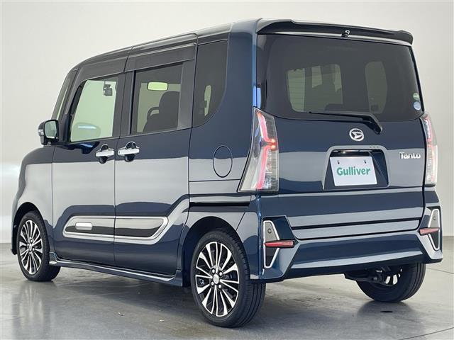 タント カスタムRSセレクション 社外9型ナビ 全方位カメラ シートヒーター 追従クルコン 両側パワスラ ETC 前後ドラレコ スマアシIII 衝突軽減 コーナーセンサー LEDオートライト ツートンカラー ロールシェード フォグ 禁(43枚目)