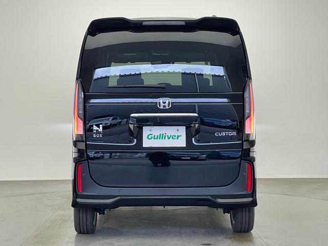N-BOXカスタム ターボ 届出済未使用車 社外8型ナビ 禁煙車 バックカメラ シートヒーター ハーフレザー 両側パワスラ ETC パドルシフト ホンダセンシング 衝突軽減装置 追従クルコン コーナーセンサー リアロールシェード(40枚目)