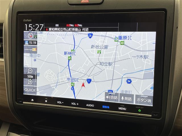 フリードハイブリッド ハイブリッド・Ｇホンダセンシング　純正９型ナビ　バックカメラ　両側パワスラ　禁煙　フルセグ　ＤＶＤ　追従クルコン　ホンダセンシング　ＥＴＣ　ドラレコ　シートヒーター　衝突軽減　車線逸脱　ＬＥＤオートライト　ＵＳＢ接続　コーナーセンサー（3枚目）