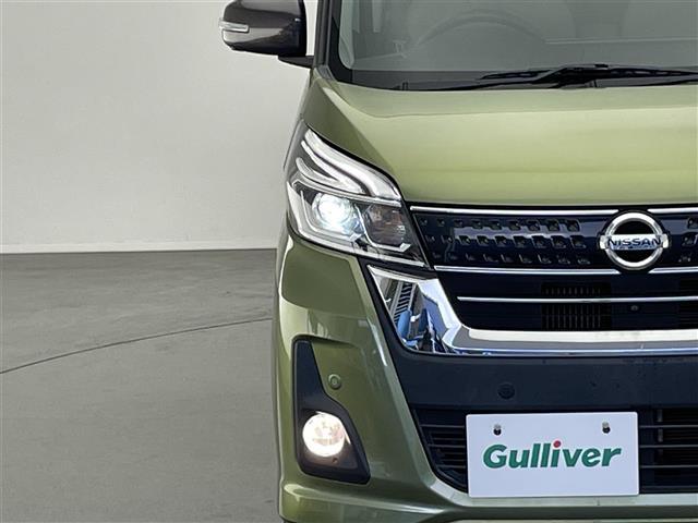 デイズルークス ハイウェイスター Gターボ 純正ナビ 全方位カメラ クルコン 禁煙車 両側パワスラ フルセグTV Bluetooth 衝突軽減 クルコン 純正ドラレコ ETC コーナーセンサー ロールシェード ハーフレザー LEDライト フォグ(34枚目)