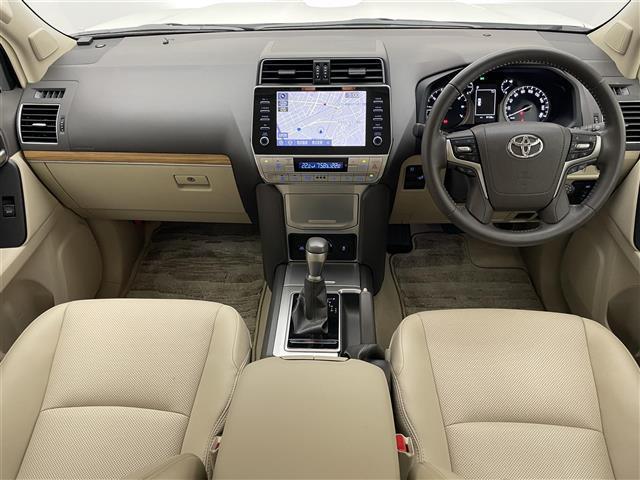 ランドクルーザープラド TX Lパッケージ メーカーナビ ムーンルーフ ベージュ革シート 全方位カメラ シートヒーター 前後ドラレコ BSM ETC2.0 セーフティセンス 衝突軽減 追従クルコン コーナーセンサー LEDオートライト フォグ(2枚目)