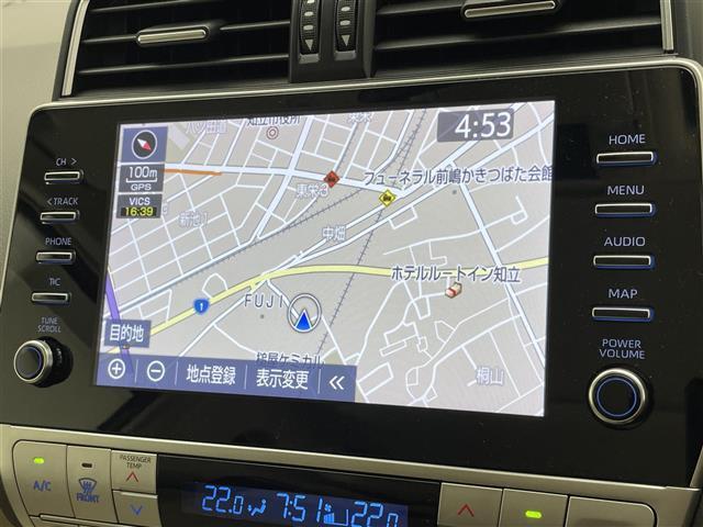 ランドクルーザープラド TX Lパッケージ メーカーナビ ムーンルーフ ベージュ革シート 全方位カメラ シートヒーター 前後ドラレコ BSM ETC2.0 セーフティセンス 衝突軽減 追従クルコン コーナーセンサー LEDオートライト フォグ(3枚目)