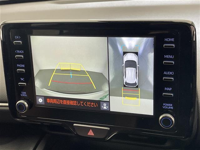 ヤリスクロス ハイブリッドZ アドベンチャー 純正8型DAナビ 全方位カメラ パーキングアシスト シートヒーター ハーフレザー HUD BSM 電動リアゲート 電動パーキング AC100V ETC 衝突軽減 追従クルコン コーナーセンサー 禁煙車(4枚目)