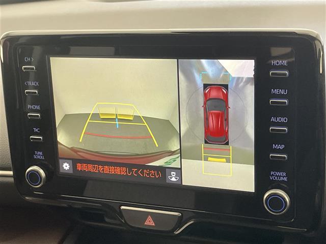 ヤリスクロス ハイブリッドZ 純正8型DAナビ 全方位カメラ パーキングアシスト ハーフレザー シートヒーター BSM HUD 前後ドラレコ ETC パワーバックドア ツートンカラー セーフティセンス 衝突軽減 追従クルコン 禁煙(4枚目)