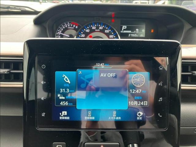 ワゴンRカスタムZ ハイブリッドZX 新品タイヤ/保証書/ディスプレイオーディオ/セーフティサポート(スズキ)/シートヒーター/全方位モニター用カメラ/車線逸脱防止支援システム/ヘッドランプ LED/USBジャック 衝突被害軽減システム(12枚目)