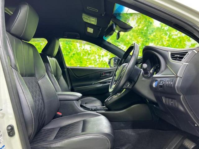 ハリアーハイブリッド ４ＷＤプレミアム　新品タイヤ／純正エアロ／保証書／社外　１０インチ　ＳＤナビ／フリップダウンモニター／トヨタセーフティセンス／車線逸脱防止支援システム／シート　ハーフレザー／電動バックドア／ヘッドランプ　ＬＥＤ　４ＷＤ（4枚目）