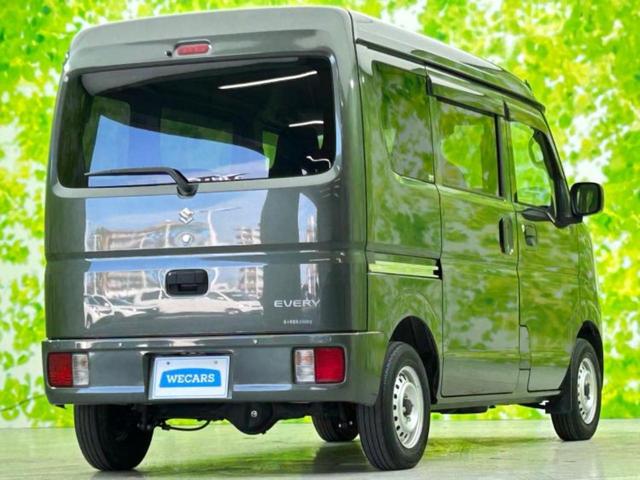 エブリイ ＰＣ　新品タイヤ／保証書／セーフティサポート（スズキ）／エアバッグ　運転席／エアバッグ　助手席／衝突安全ボディ／パワーウインドウ／キーレスエントリー／パワーステアリング／オートライト／マニュアルエアコン（3枚目）