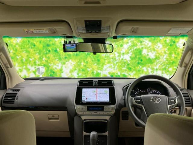 ランドクルーザープラド ４ＷＤ　ＴＸ　サンルーフ／モデリスタエアロ／保証書／社外　９インチ　ＳＤナビ／トヨタセーフティセンス／ドライブレコーダー　前後／ヘッドランプ　ＬＥＤ／Ｂｌｕｅｔｏｏｔｈ接続／ＥＴＣ／ＥＢＤ付ＡＢＳ　フルエアロ（4枚目）