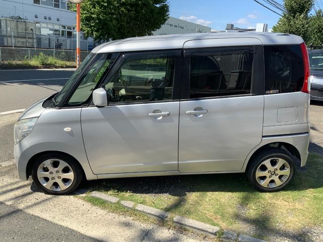 パレット Ｘ　Ｘ　社外ナビ　地デジＴＶ　左側オートスライドドア　スマートキー２本　盗難防止システム　ＡＢＳ　衝突安全ボディ　電動格納ミラー　ベンチシート　ＣＶＴ　エアコン　フルフラット　運転席・助手席エアバック（4枚目）