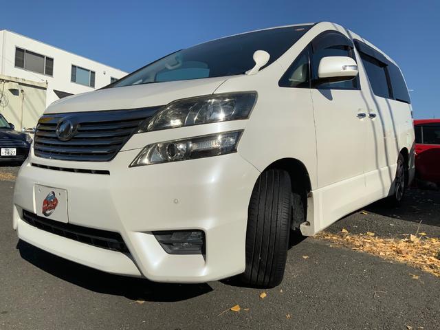 ヴェルファイア ２．４Ｚ　プラチナセレクションＩＩ　ワンオーナー　ディーラー整備記録簿　両側パワスラ　パワーバックドア　純正ナビ　ＴＶ　バックカメラ　プッシュスタート　スマートキ２本　３列シート　７人乗り　オットマン　コンビステアリング　純正１８ＡＷ（3枚目）