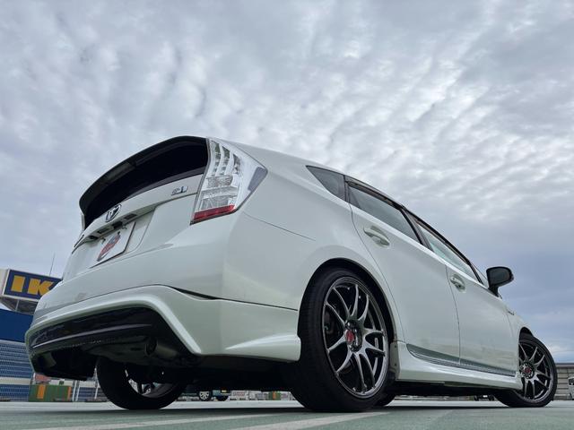 プリウス Ｓ　ＷＯＲＫ１８インチＡＷ／Ｂｌｕｅｔｏｏｔｈ／サンルーフ／カロッツェリアナビ／ＴＶ／ＴＥＩＮ車高調／クルコン／バックカメラ／ＥＴＣ（36枚目）