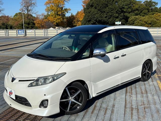 エスティマ アエラス　社外１８インチＡＷ／Ｂｌｕｅｔｏｏｔｈ／ダブルサンルーフ／両側パワスラ／Ｆバンパーモデリスタ／後席オットマン／レーダー探知機／ソナー／バックカメラ／ＥＴＣ（68枚目）