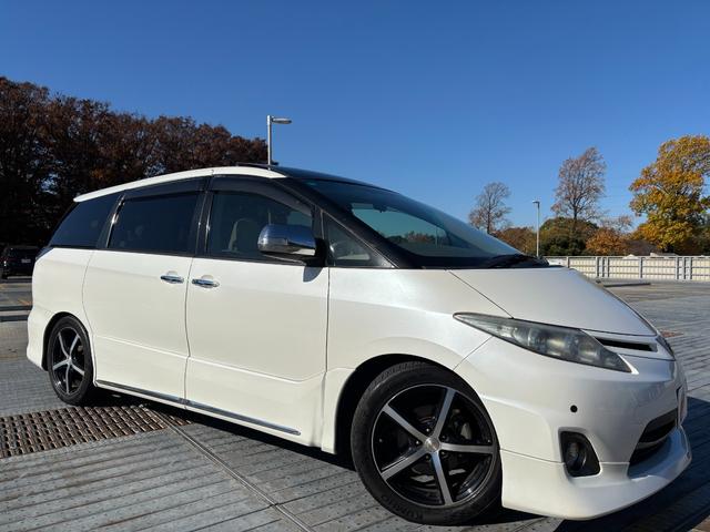 エスティマ アエラス　社外１８インチＡＷ／Ｂｌｕｅｔｏｏｔｈ／ダブルサンルーフ／両側パワスラ／Ｆバンパーモデリスタ／後席オットマン／レーダー探知機／ソナー／バックカメラ／ＥＴＣ（76枚目）