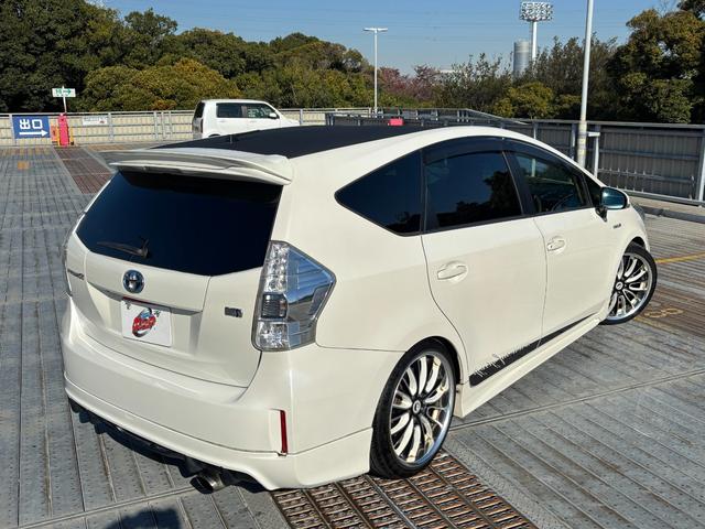 プリウスアルファ S 社外19インチAW/Bluetooth/カロッツェリアナビ/ALPINEフリップダウンモニター/社外マフラー/社外エアロ/社外スピーカー/バックカメラ/ETC(6枚目)