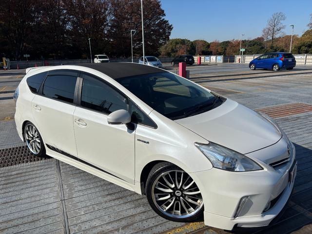 プリウスアルファ S 社外19インチAW/Bluetooth/カロッツェリアナビ/ALPINEフリップダウンモニター/社外マフラー/社外エアロ/社外スピーカー/バックカメラ/ETC(8枚目)