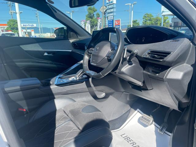 3008 GT ブルーHDi ブラックパック サンルーフ ファーストクラスPKG ハーフレザー パワーシート シートヒーター 純正ディスプレイオーディオ 360°カメラACC BSM LKA ワイヤレスチャージ アンビエントライト ETC(40枚目)