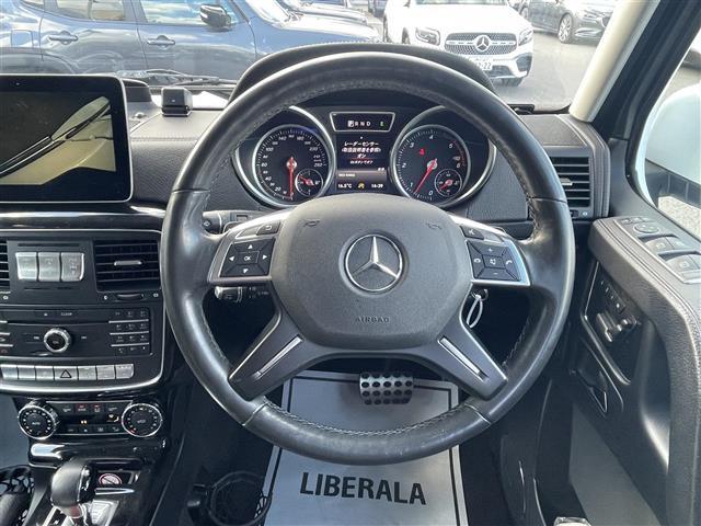 Gクラス G350d G63仕様 G63アルミ G63グリル ラグジュアリーPKG サンルーフ 黒本革シート harman/kardonサラウンド 全席シートヒーター ディストロニック+ BSM メモリー付パワーシート(4枚目)