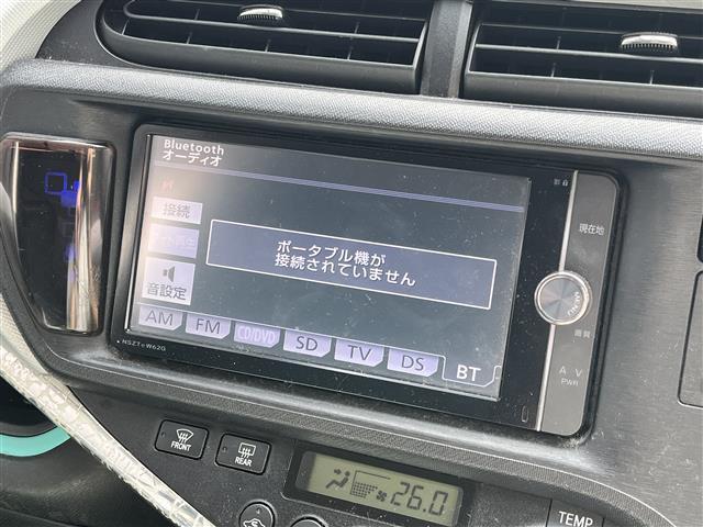 アクア S 純正ナビ/モデリスタエアロ/ETC/D/Nシートヒーター/オートライト/純正フロアマット/プッシュスタート/ステアリングリモコン/スマートキー(6枚目)