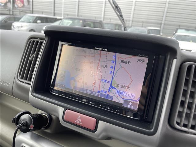 エブリイワゴン JPターボ 禁煙車/社外ナビ/両側イージークローザードア/4WD/レーンキープアシスト/リアソナー/衝突軽減ブレーキ/ETC/前方ドライブレコーダー/D席シートヒーター/純正フロアマット/ドアバイザー(5枚目)