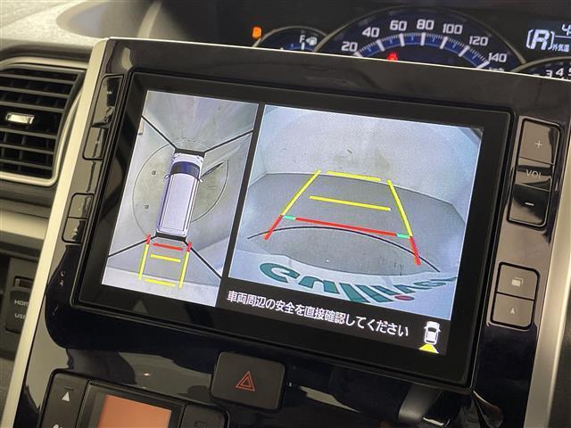 タント カスタムRS トップエディションSAIII 禁煙車/純正8型ナビ/両側電動スライドドア/全方位カメラ/ETC/シートヒーター/ドライブレコーダー/衝突被害軽減ブレーキ/オートハイビーム/ハーフレザーシート/スペアキー/LEDヘッドライト(4枚目)