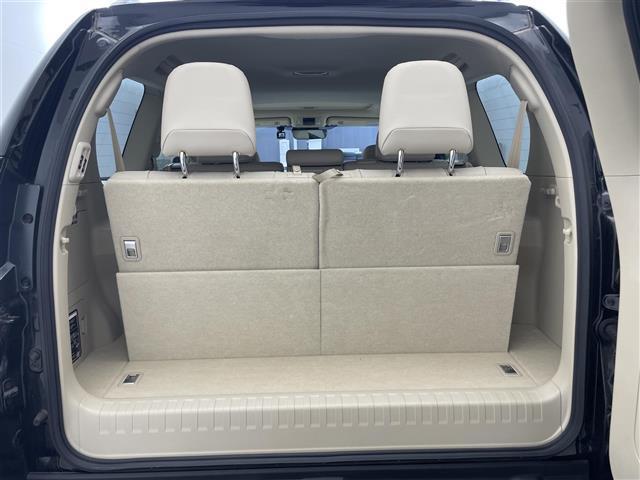 ランドクルーザープラド ＴＸ　Ｌパッケージ　マットブラックエディション　禁煙車／純正９インチナビ／バックカメラ／サンルーフ／追従クルーズコントロール／ＥＴＣ／前後ドライブレコーダー／シートヒーター／パワーシート／コーナーセンサー／電動格納サードシート／本革シート／ＬＥＤ（29枚目）