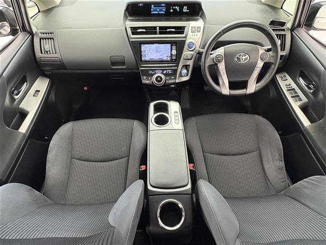 プリウスアルファ Sツーリングセレクション 社外7インチナビ DVD/CD/Bluetooth/SD/フルセグ/ビルトインETC/ステアリングスイッチ/デジタルインナーミラー/電動格納ミラー/コーナーセンサー(前後)/スマートキー(4枚目)