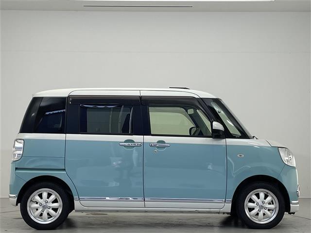 ムーヴキャンバス ＧメイクアップＶＳ　ＳＡＩＩＩ　禁煙車／社外７インチナビ／両側電動スライド／全方位カメラ／ＬＥＤヘッドライト／オートライト／オートハイビームドラレコ（前後）／ＥＴＣ／リアソナー／シートヒーター（Ｄ席）／衝突軽減／純正マット（33枚目）