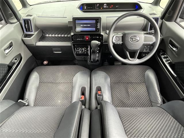 タント カスタムＸセレクション　禁煙車／７型ナビ／全方位カメラ／ハーフレザーシート／両側パワースライドドア／クリアラスソナー／ＬＥＤヘッドライト／オートマティックハイビーム／前後ドライブレコーダー／Ｄ・Ｎ席シートヒーター（4枚目）