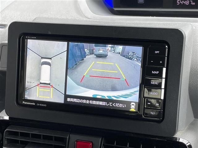 タント カスタムＸセレクション　禁煙車／７型ナビ／全方位カメラ／ハーフレザーシート／両側パワースライドドア／クリアラスソナー／ＬＥＤヘッドライト／オートマティックハイビーム／前後ドライブレコーダー／Ｄ・Ｎ席シートヒーター（5枚目）