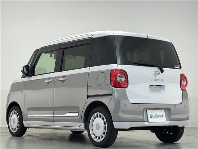 ムーヴキャンバス ストライプスＧ　禁煙車／純正ディスプレイオーディオ／ドラレコ（前）／前後ソナー／衝突軽減／全方位カメラ／電子パーキング／オートブレーキホールド／オートライト／オートハイビーム／ＬＥＤヘッドライト／両側電動スライド（30枚目）