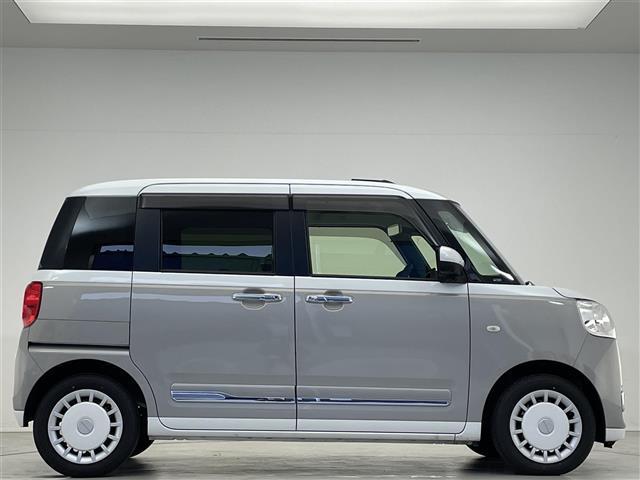 ムーヴキャンバス ストライプスＧ　禁煙車／純正ディスプレイオーディオ／ドラレコ（前）／前後ソナー／衝突軽減／全方位カメラ／電子パーキング／オートブレーキホールド／オートライト／オートハイビーム／ＬＥＤヘッドライト／両側電動スライド（33枚目）