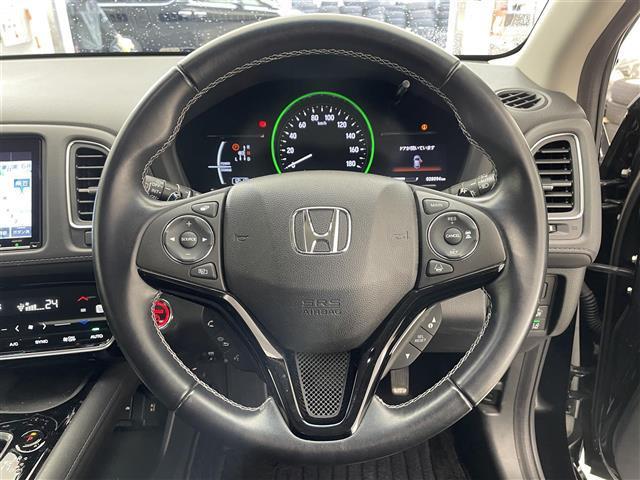 ヴェゼル ハイブリッドＺ・ホンダセンシング　禁煙車／純正８型インチナビ／シートヒーター／バックカメラ／ドライブレコーダー／ホンダセンシング／追従クルーズコントロール／電動パーキングブレーキ／ハーフレザーシート／ＬＥＤライト／衝突軽減ブレーキ（11枚目）