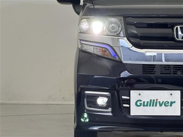 Ｎ－ＢＯＸカスタム Ｇ　ターボＳＳブラックスタイルパッケージ　禁煙車／社外ナビ／バックカメラ／クルーズコントロール／両側電動スライドドア／ＬＥＤヘッドライト／オートライト／ＥＴＣ／ハーフレザーシート／前席シートヒーター／ドライブレコーダー／パドルシフト（27枚目）