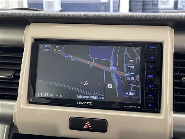 ハスラー J 社外ナビ/バックカメラ/シートヒーター/アイドリングストップ/ステアリングスイッチ/純正15インチアルミホイール/ベンチシート/純正フロアマット/オートライト/ドライブレコーダー/スマートキー(3枚目)