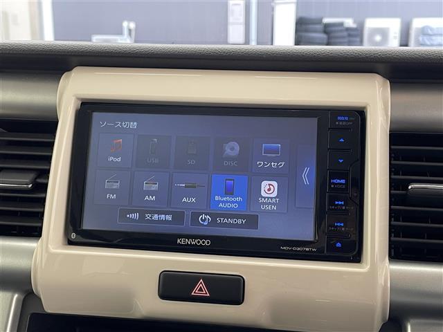 ハスラー J 社外ナビ/バックカメラ/シートヒーター/アイドリングストップ/ステアリングスイッチ/純正15インチアルミホイール/ベンチシート/純正フロアマット/オートライト/ドライブレコーダー/スマートキー(4枚目)