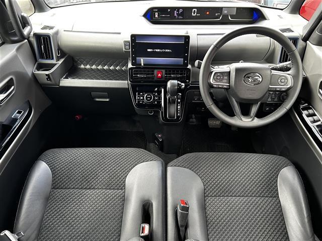 タント カスタムＲＳ　禁煙車／純正９インチナビ／フルセグテレビ／全方位カメラ／スマートアシスト／両側パワースライドドア／アイドリングストップ／ＬＥＤヘッドライト／オートライト／ハーフレザーシート／Ｄ／Ｎ席シートヒーター（2枚目）