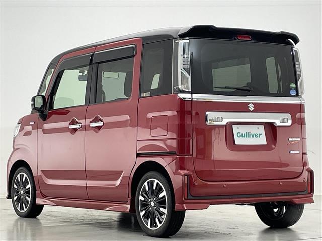 スペーシアカスタム ハイブリッドXSターボ 禁煙車/純正8型ナビ/衝突被害軽減ブレーキ/車線逸脱警報/両側パワースライドドア/バックカメラ/クルーズコントロール/ビルトインETC/シートヒーター/ハーフレザーシート/前後ドラレコ(28枚目)