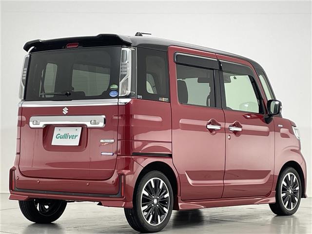 スペーシアカスタム ハイブリッドXSターボ 禁煙車/純正8型ナビ/衝突被害軽減ブレーキ/車線逸脱警報/両側パワースライドドア/バックカメラ/クルーズコントロール/ビルトインETC/シートヒーター/ハーフレザーシート/前後ドラレコ(32枚目)