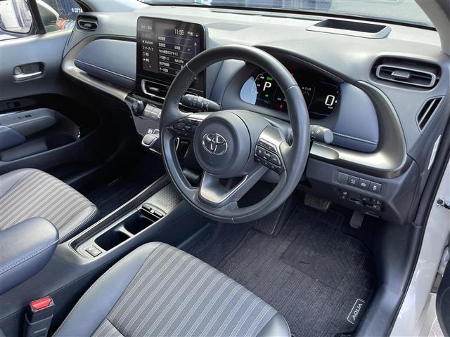アクア Z 禁煙車/純正10.5型ディスプレイ/バック/フロント/サイドカメラ/トヨタセーフティセンス/ブラインドスポットモニター/ヘッドアップディスプレイ/ステアリングヒーター/シートヒーター/ETC(17枚目)