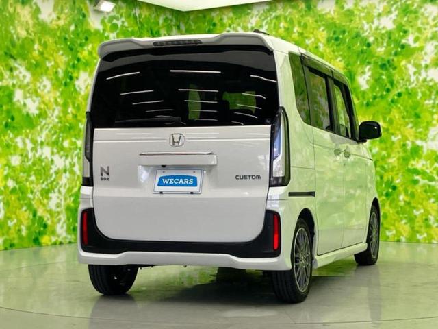 Ｎ－ＢＯＸカスタム ターボ　新品タイヤ／保証書／純正　９インチ　ＳＤナビ／ホンダセンシング／両側電動スライドドア／エアーシート　前席／車線逸脱防止支援システム／シート　ハーフレザー／ドライブレコーダー　前後　衝突被害軽減システム（3枚目）