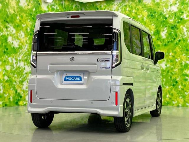 スペーシアカスタム ハイブリッドXS 保証書/セーフティサポート(スズキ)/両側電動スライドドア/シートヒーター 前席/車線逸脱防止支援システム/ヘッドランプ LED/USBジャック/EBD付ABS/横滑り防止装置 衝突被害軽減システム(3枚目)