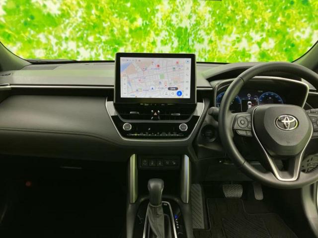 カローラクロス ハイブリッドZ 純正エアロ/保証書/純正 10.5インチ メモリーナビ/トヨタセーフティセンス/シートヒーター 前席/パノラミックビューモニター/車線逸脱防止支援システム/シート ハーフレザー 衝突被害軽減システム(24枚目)