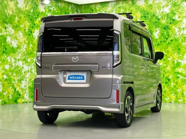 フレアワゴンカスタムスタイル ４ＷＤハイブリッドＸＴ　新品タイヤ／保証書／純正　９インチ　ＳＤナビ／デュアルカメラブレーキサポート（スズキ）／両側電動スライドドア／シートヒーター／全方位モニター／車線逸脱防止支援システム／ヘッドランプ　ＬＥＤ　ターボ（3枚目）