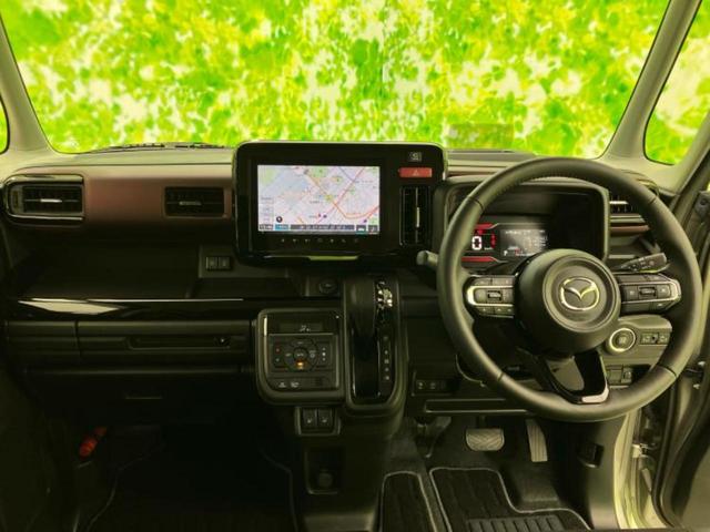 フレアワゴンカスタムスタイル ４ＷＤハイブリッドＸＴ　新品タイヤ／保証書／純正　９インチ　ＳＤナビ／デュアルカメラブレーキサポート（スズキ）／両側電動スライドドア／シートヒーター／全方位モニター／車線逸脱防止支援システム／ヘッドランプ　ＬＥＤ　ターボ（24枚目）