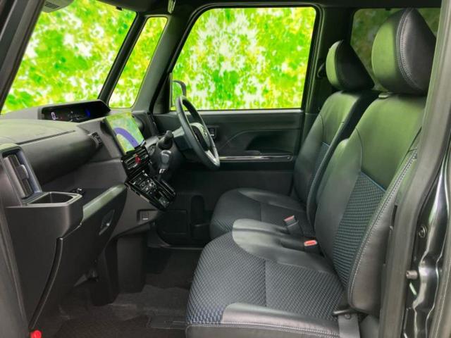 タント ４ＷＤカスタムＲＳ　新品タイヤ／保証書／純正　１０インチ　ＳＤナビ／スマートアシスト（トヨタ・ダイハツ）／両側電動スライドドア／シートヒーター／パノラマモニター／車線逸脱防止支援システム／シート　ハーフレザー　ターボ（6枚目）